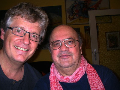 Sigi Maron und Gerhard Blaboll beim Radiointerview