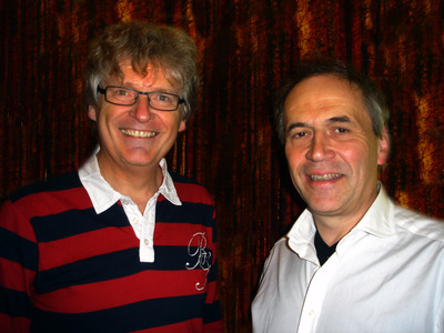 Heinz Ditsch (Kollegium Kalksburg) und Gerhard Blaboll beim Radiointerview