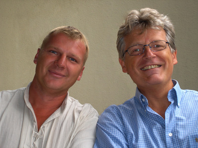 Fredi Jirkal und Gerhard Blaboll beim Radiointerview