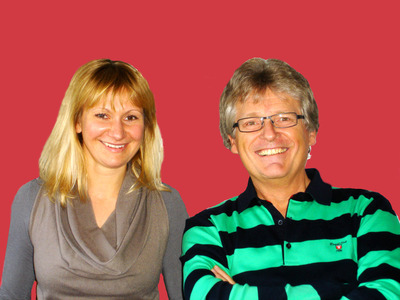 Angelika Niedetzky und Gerhard Blaboll beim Radiointerview