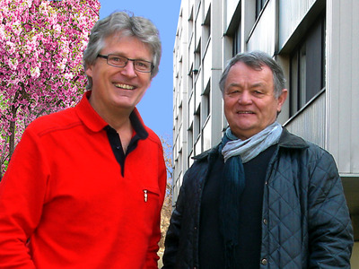 Friedrich Damköhler und Gerhard Blaboll beim Radiointerview