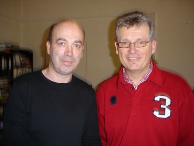 Gary Maurer und Gerhard Blaboll beim Radiointerview