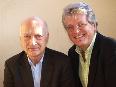 Rainer Küchl und Gerhard Blaboll beim Radiointerview