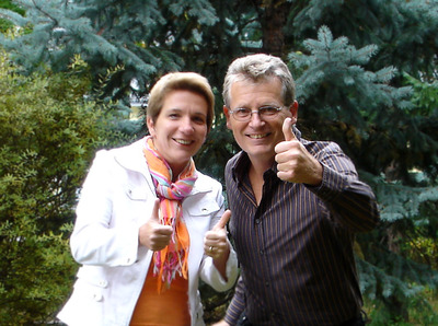Ilona Mayer-Zach und Gerhard Blaboll beim Radiointerview