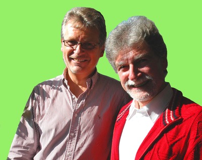 Michael Hladik (Michaels Kammerchor) und Gerhard Blaboll beim Radiointerview