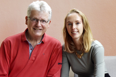 Sonja Pikart und Gerhard Blaboll beim Radiointerview