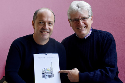 Paul Severin und Gerhard Blaboll beim Radiointerview
