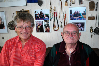 Ernst Hinterberger und Gerhard Blaboll beim Radiointerview